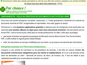 'parchance.fr' screenshot