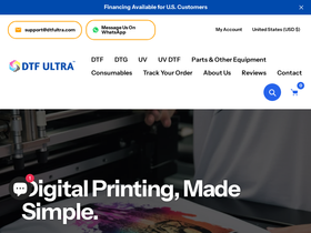 Dtfultra homepage screenshot