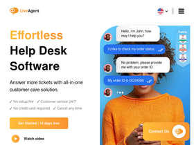'liveagent.com' screenshot