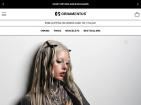 ornamentus.com homepage screenshot