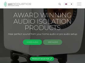 'isoacoustics.com' screenshot