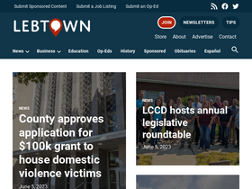 'lebtown.com' screenshot