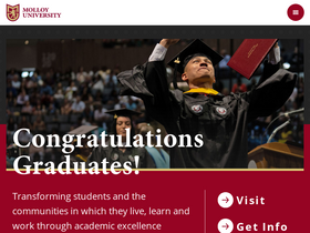 'molloy.edu' screenshot