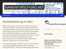 'namenforschung.net' screenshot