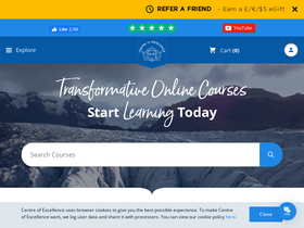 'centreofexcellence.com' screenshot