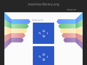 'maxima-library.org' screenshot