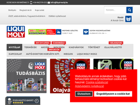 'liqui-moly.hu' screenshot