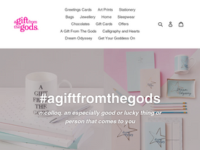 agiftfromthegods.com homepage screenshot