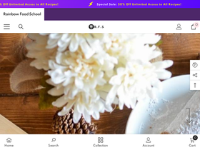 rainbowfoodschool.com homepage screenshot
