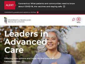 'umm.edu' screenshot