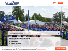 'edinburghmarathon.com' screenshot