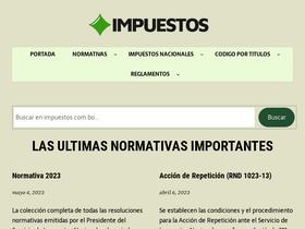 'impuestos.com.bo' screenshot