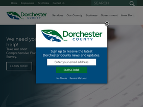 'dorchestercountysc.gov' screenshot