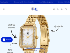 bleu-saphir.com homepage screenshot