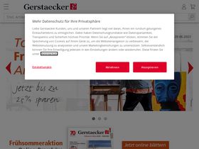 'gerstaecker.de' screenshot