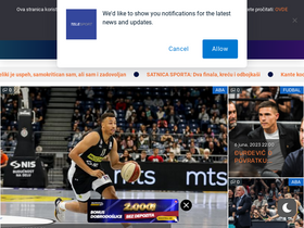 'telesport.rs' screenshot