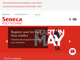 'senecacollege.ca' screenshot