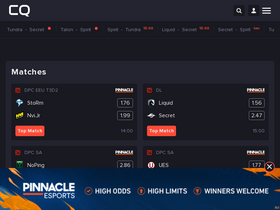 'cq-esports.com' screenshot