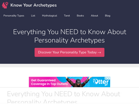'knowyourarchetypes.com' screenshot