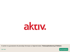 'aktiv.no' screenshot