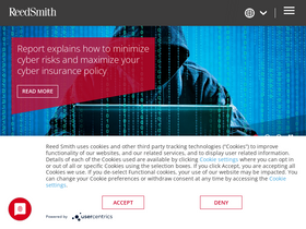 'reedsmith.com' screenshot