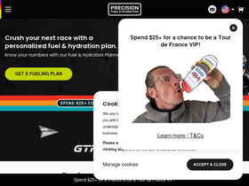 'precisionhydration.com' screenshot