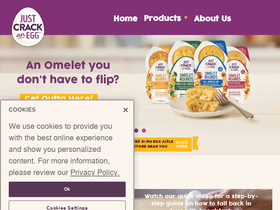 'justcrackanegg.net' screenshot