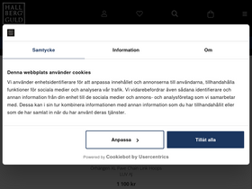 'hallbergsguld.se' screenshot