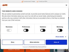 'alpingaraget.se' screenshot