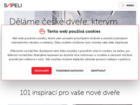 'sapeli.cz' screenshot