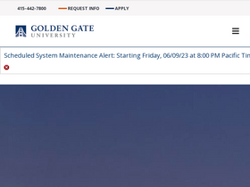 'ggu.edu' screenshot