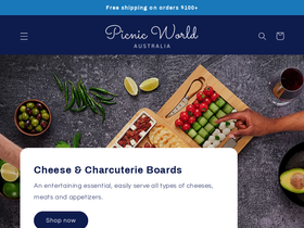 Picnic World homepage screenshot