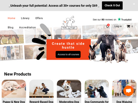 Holly and Hugo homepage screenshot