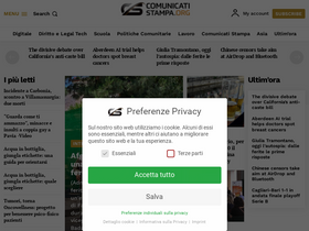 'comunicatistampa.org' screenshot