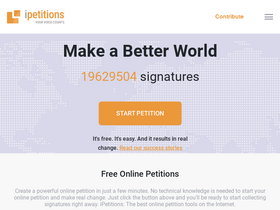 'ipetitions.com' screenshot