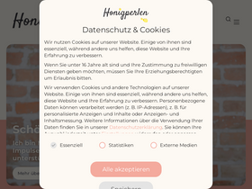 'honigperlen.at' screenshot