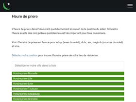 'heure-priere.fr' screenshot