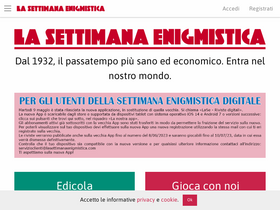 'lasettimanaenigmistica.com' screenshot