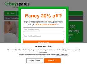 'buyspares.co.uk' screenshot