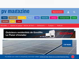 'pv-magazine.fr' screenshot