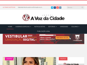 'avozdacidade.com' screenshot