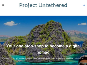 'projectuntethered.com' screenshot