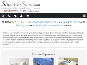 'slipcovershop.com' screenshot