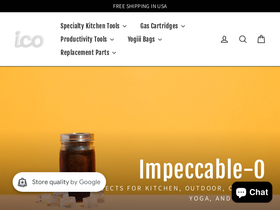 impeccable-o.com homepage screenshot