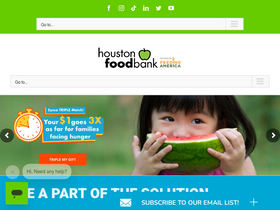 'houstonfoodbank.org' screenshot