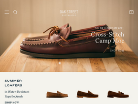 'oakstreetbootmakers.com' screenshot