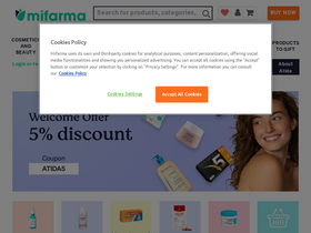 'mifarma.eu' screenshot