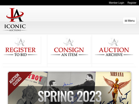 'iconicauctions.com' screenshot