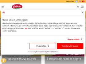 'galbani.it' screenshot