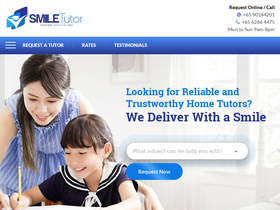 'smiletutor.sg' screenshot